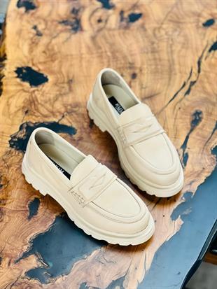 KM KUMY K322562 36-40 HAKİKİ DERİ LOAFER