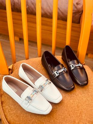 PM DİAMOND K2062 36-40 TAŞLI LOAFER