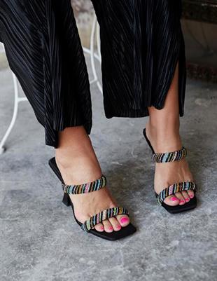 PM LADYLA K1298 36-40 TAŞLI TOPUKLU TERLİK