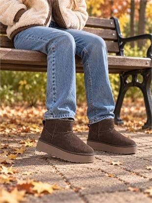 SH POFFY 21-35  DÜZ UGG BOT