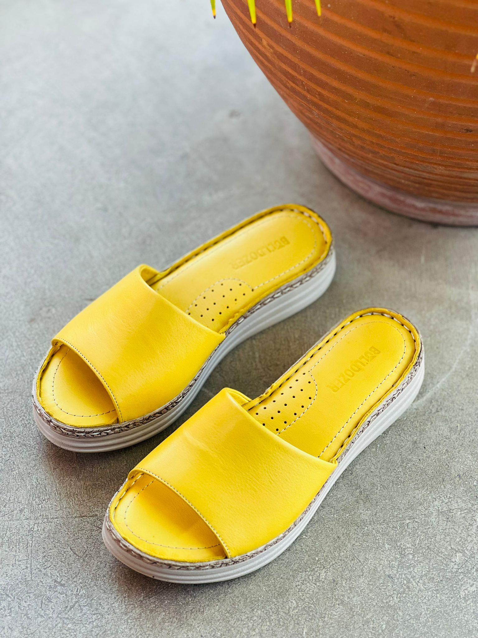 BUL YELLOW 231580 36-41 HAKİKİ DERİ TERLİK