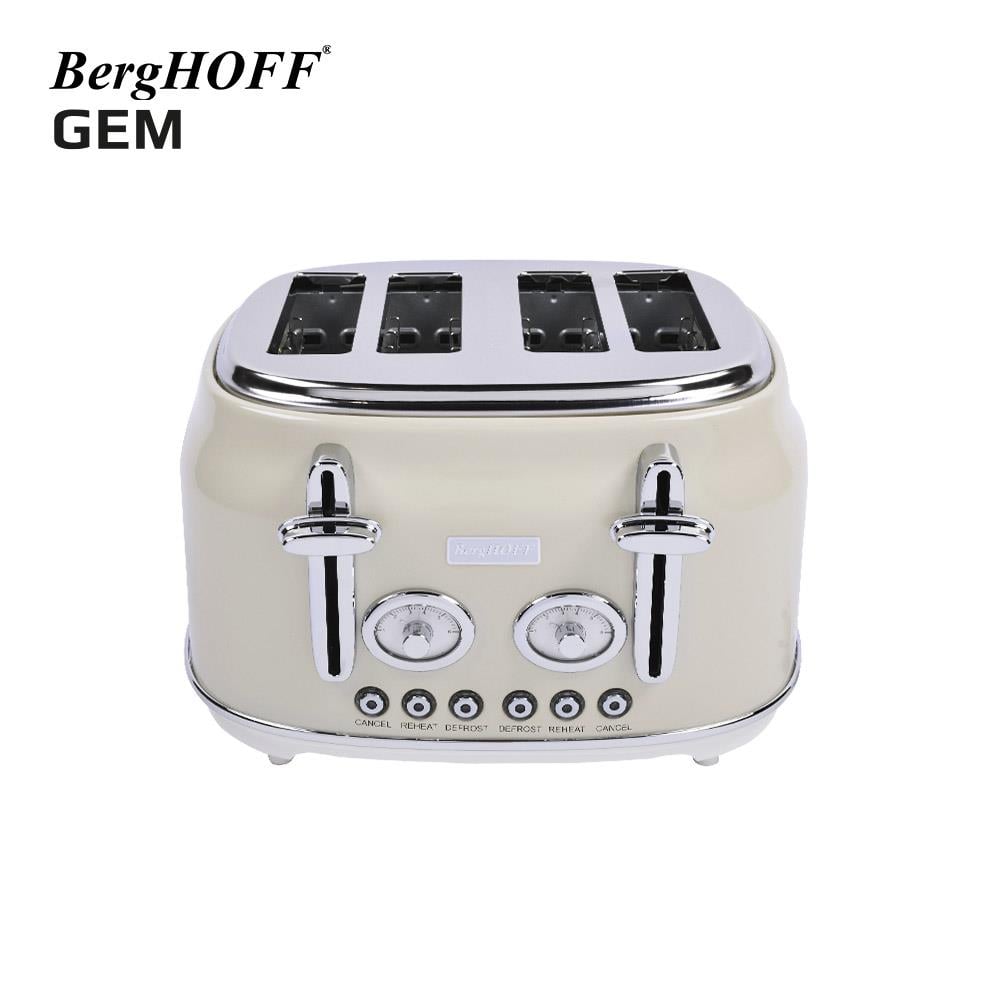 BerghoffBergHOFF GEM RETRO Krem Rengi Dört Dilim Ekmek Kızartma Makinesi7950052