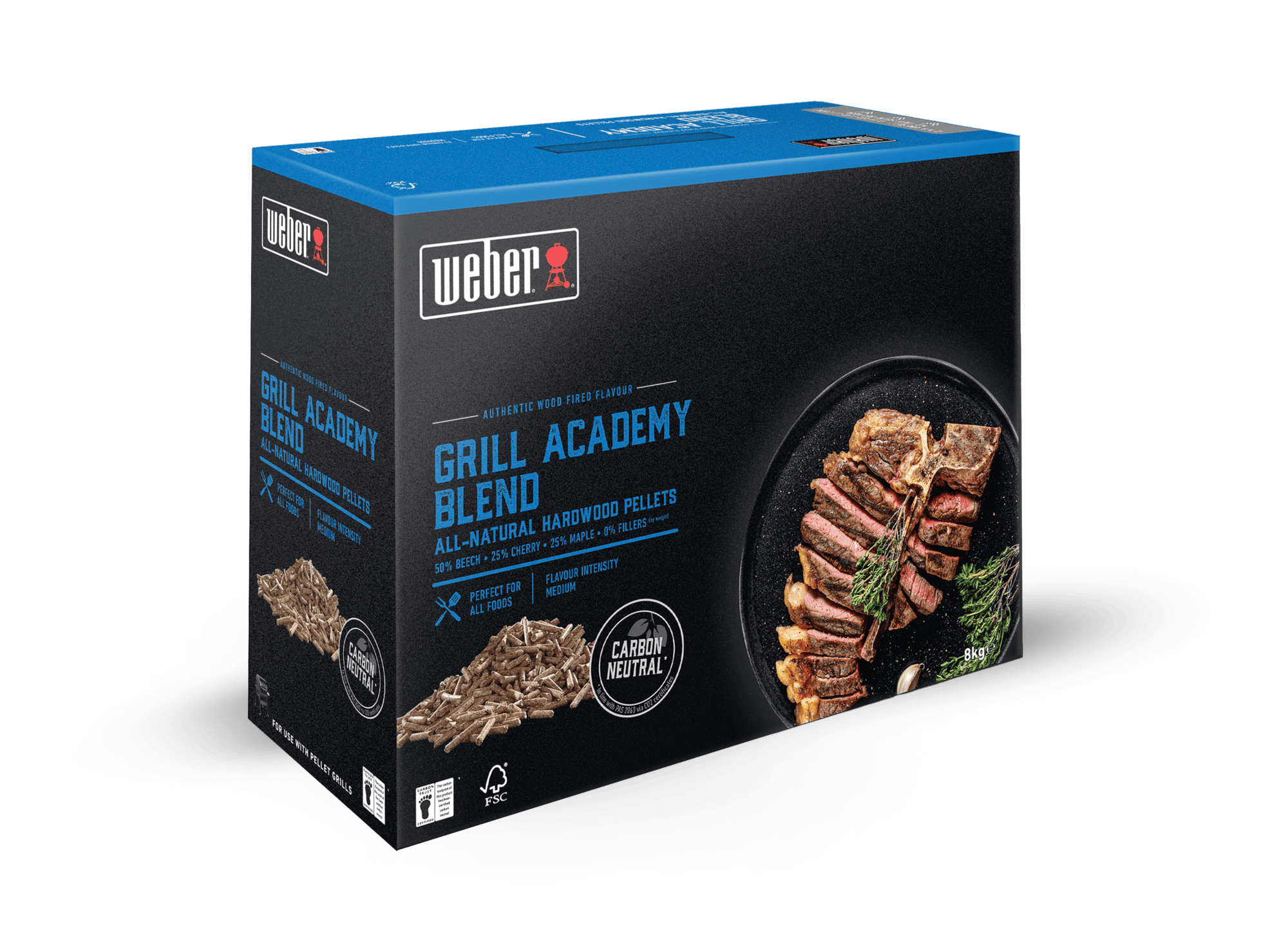 WeberWeber %100 Ahşap Pelet - Grıll Academy Blend 8 Kg3401051