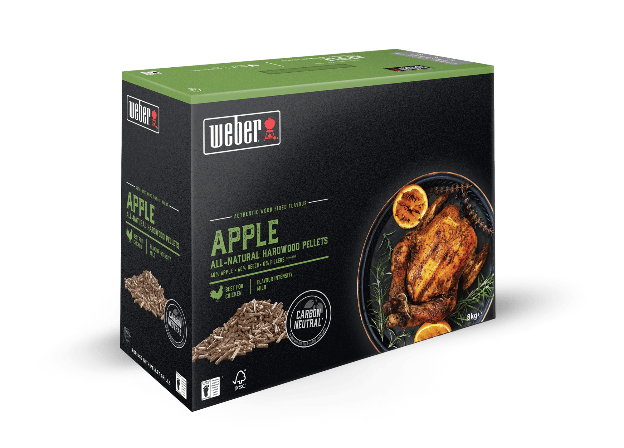 WeberWeber %100 Ahşap Pelet - Elma 8 Kg3401055
