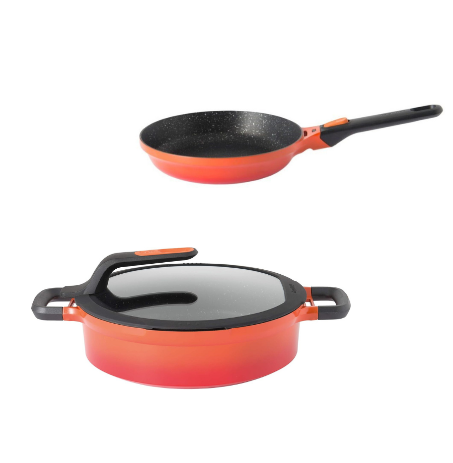 BerghoffGem Stay-cool Turuncu 28 cm Pilav Tenceresi & Çıkarılabilir Saplı Cool 24 Cm Tava23074072307411