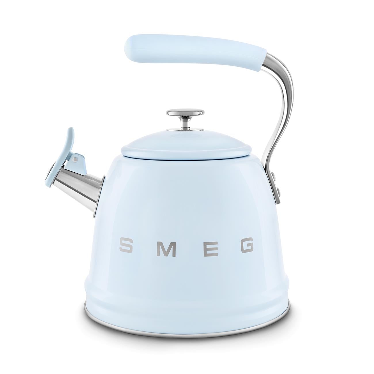 SMEG50's Style Pastel Mavi Set Üstü Düdüklü Kettle 2.3 LtCKLW2001PB