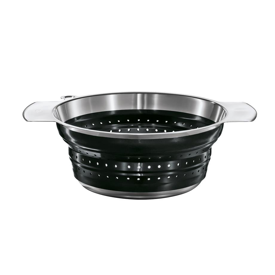 rösleKatlanabilir Silikon Süzgeç Siyah 24 cm16124