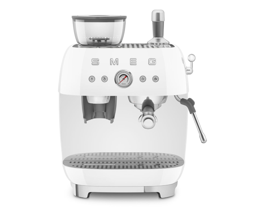 SMEG BEYAZ ÖĞÜTÜCÜLÜ ESPRESSO KAHVE MAKİNESİ ECF03BLEUEGF03WHEU