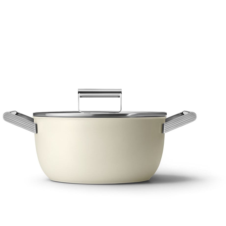 SMEG24 CM KREM TENCERECKFC2411CRM
