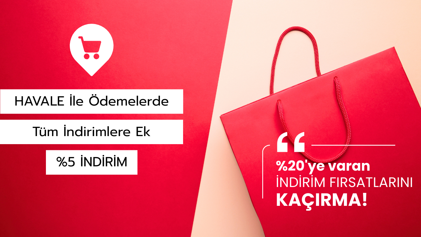 Havale İle Ödemelerde %5 İndirim