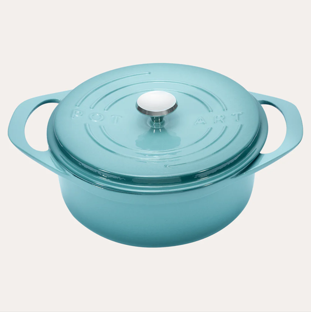 PotartNikko Derin Döküm Tencere 24 cm24turkuaz