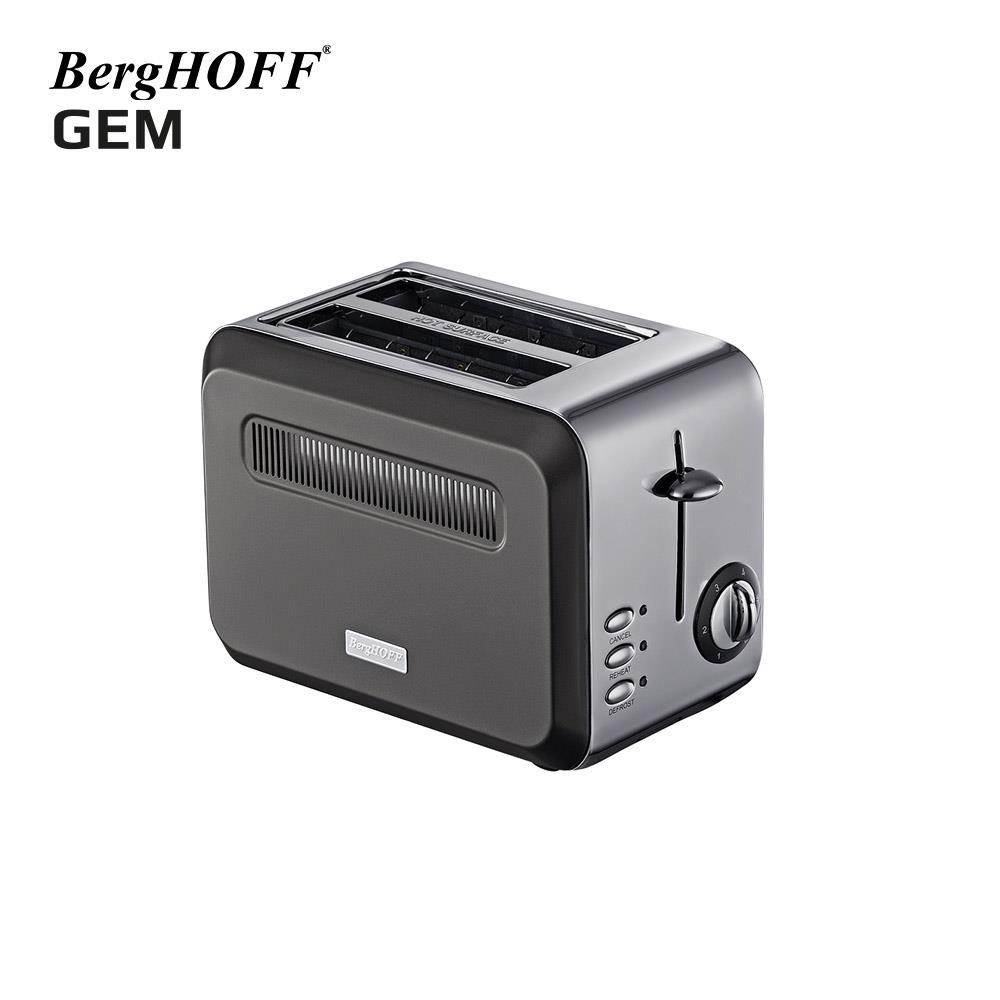 BerghoffBergHOFF GEM TITAN Parlak Gümüş Gri İki Dilim Ekmek Kızartma Makinesi7950072