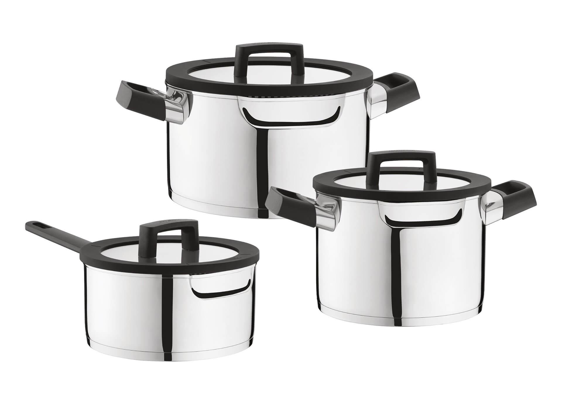 BerghoffBerghoff Essentials Uqonic 6 Parça 18/10 Paslanmaz Çelik Tencere Seti1111051