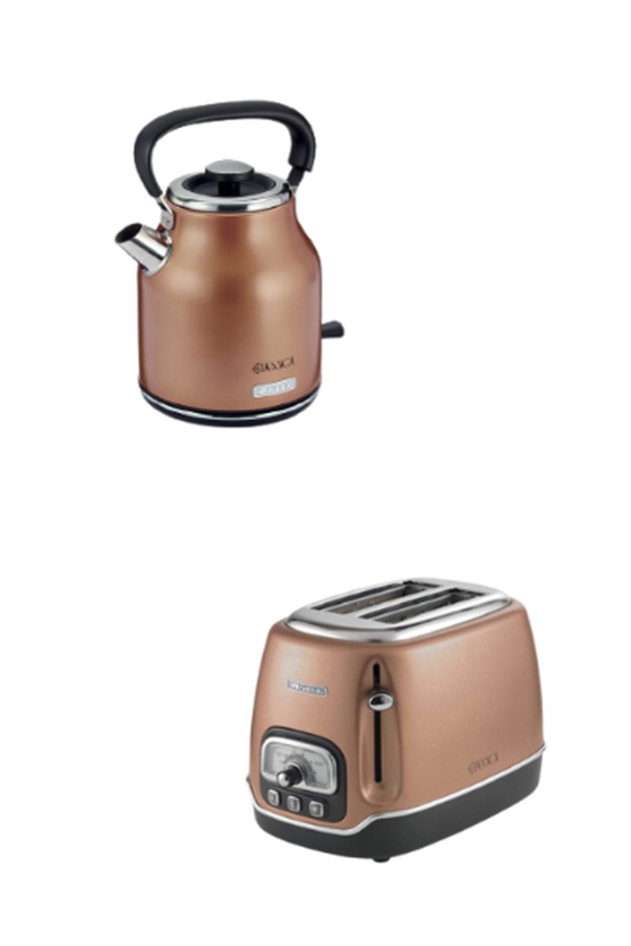 ARIETEAriete Classica Kettle Golden Rose ve Ariete Ekmek Kızartma Makinesi Classica Gold Rose00C286428AR000C015838AR0