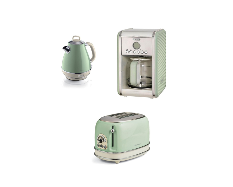 ARIETEStoklarla Sınırlı/ Ariete Vintage Kettle 1,7, Ekmek Kızartma Makinesi Ve Filtre Kahve Makinesi Yeşil00C286904AR000C01551400M134204AR0