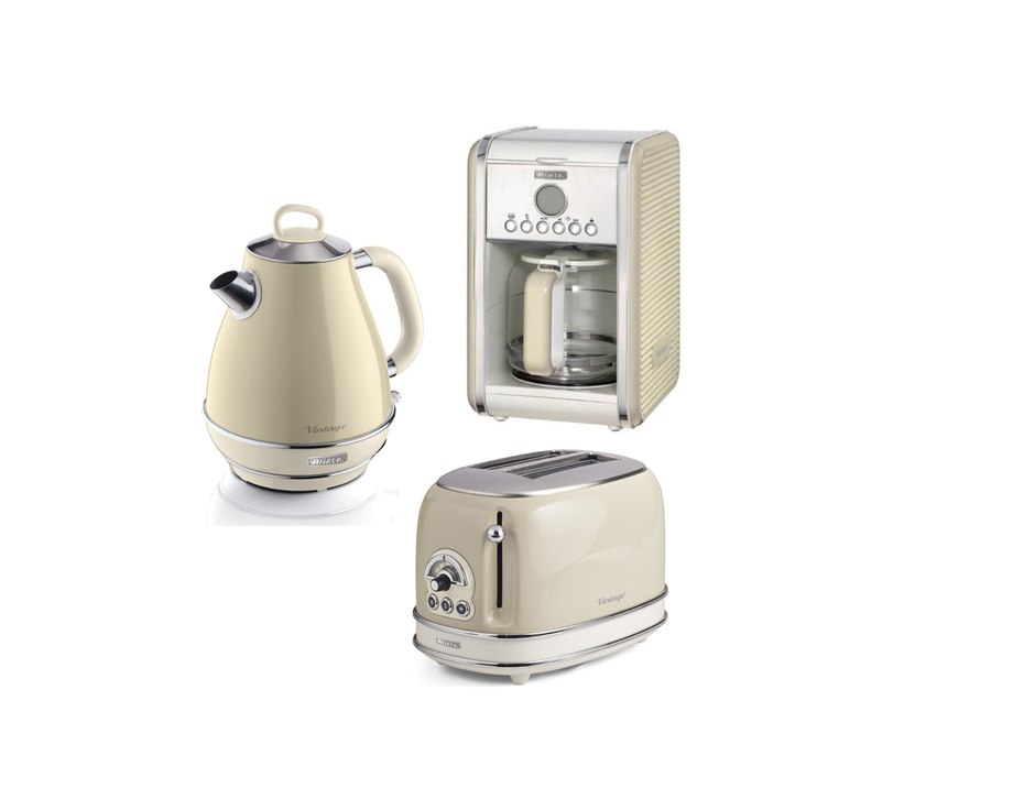 ARIETEStoklarla Sınırlıdır/ Ariete Vintage Kettle 1,7 Litre, Ekmek Kızartma Makinesi Ve Filtre Kahve Makinesi Bej00C015513AR000C28690300M134203AR0