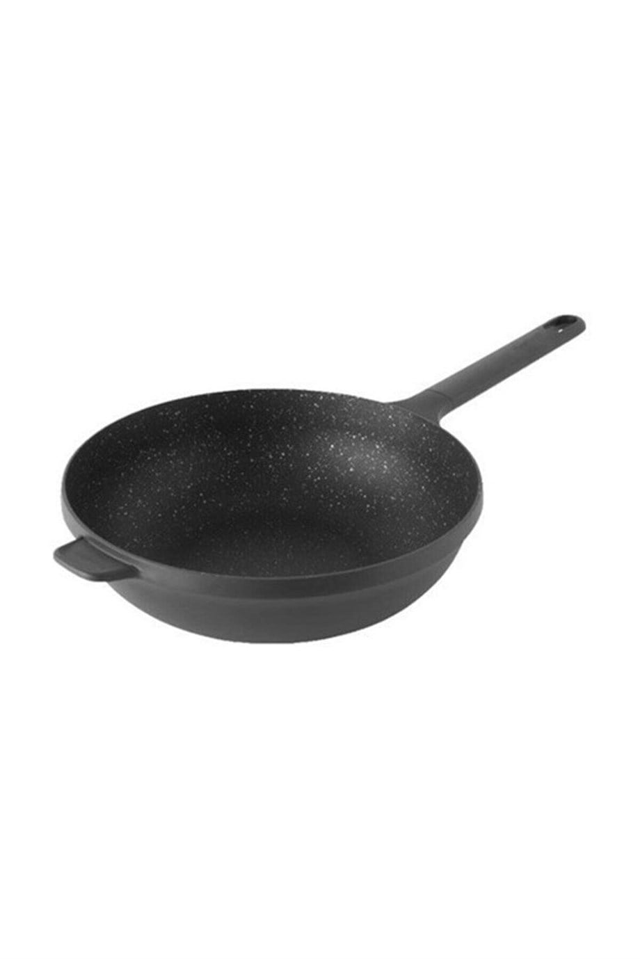 Gem 24 cm Döküm Wok Kapaksız Tek Saplı