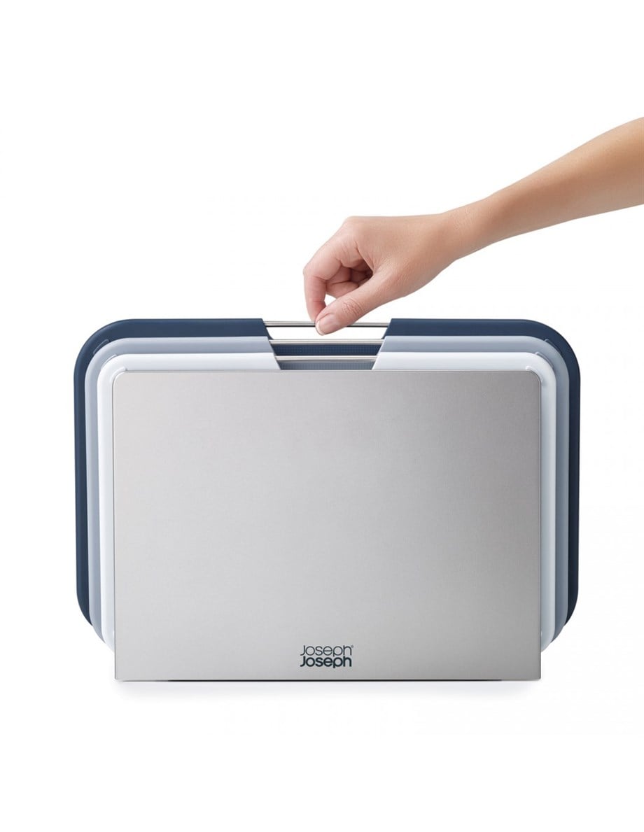 Joseph JosephJoseph Joseph Nest 3'lü Büyük Kesme Tahta Seti-Gri/Mavi60147