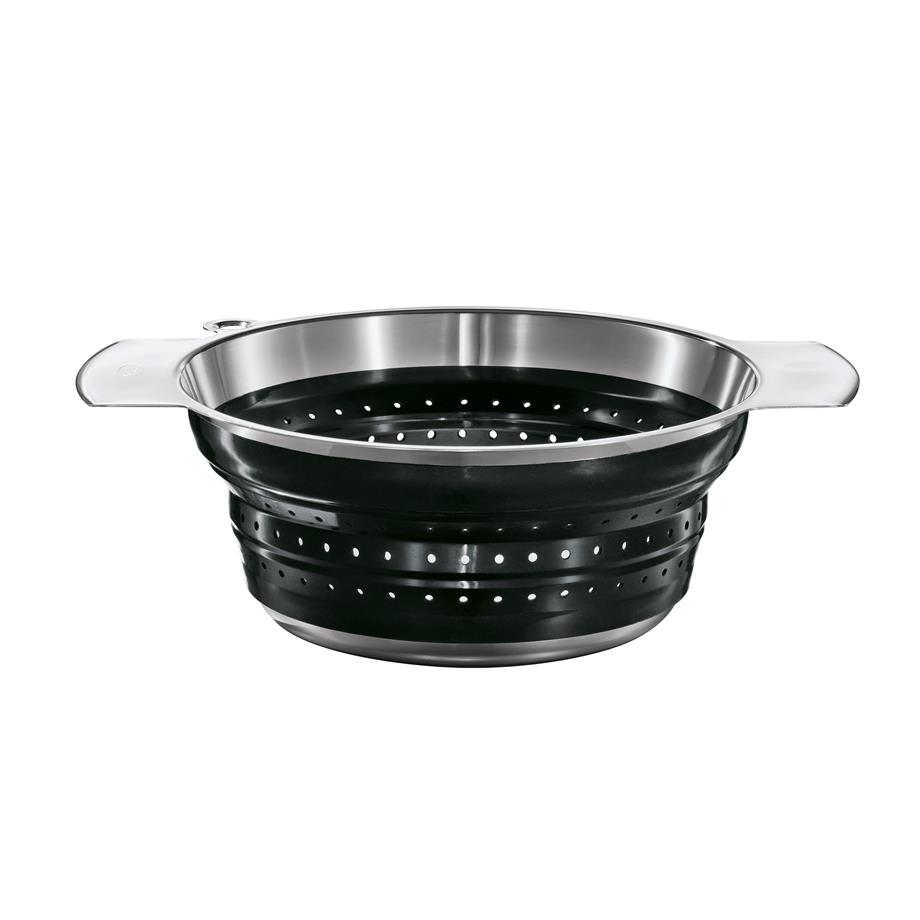 rösleKatlanabilir Silikon Süzgeç Siyah 24 cm16124