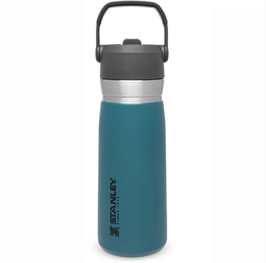 StanleyStanley GO Iceflow Pipetli Paslanmaz Çelik Soğuk Su Termosu 0.65 LT Petrol10-09697-009