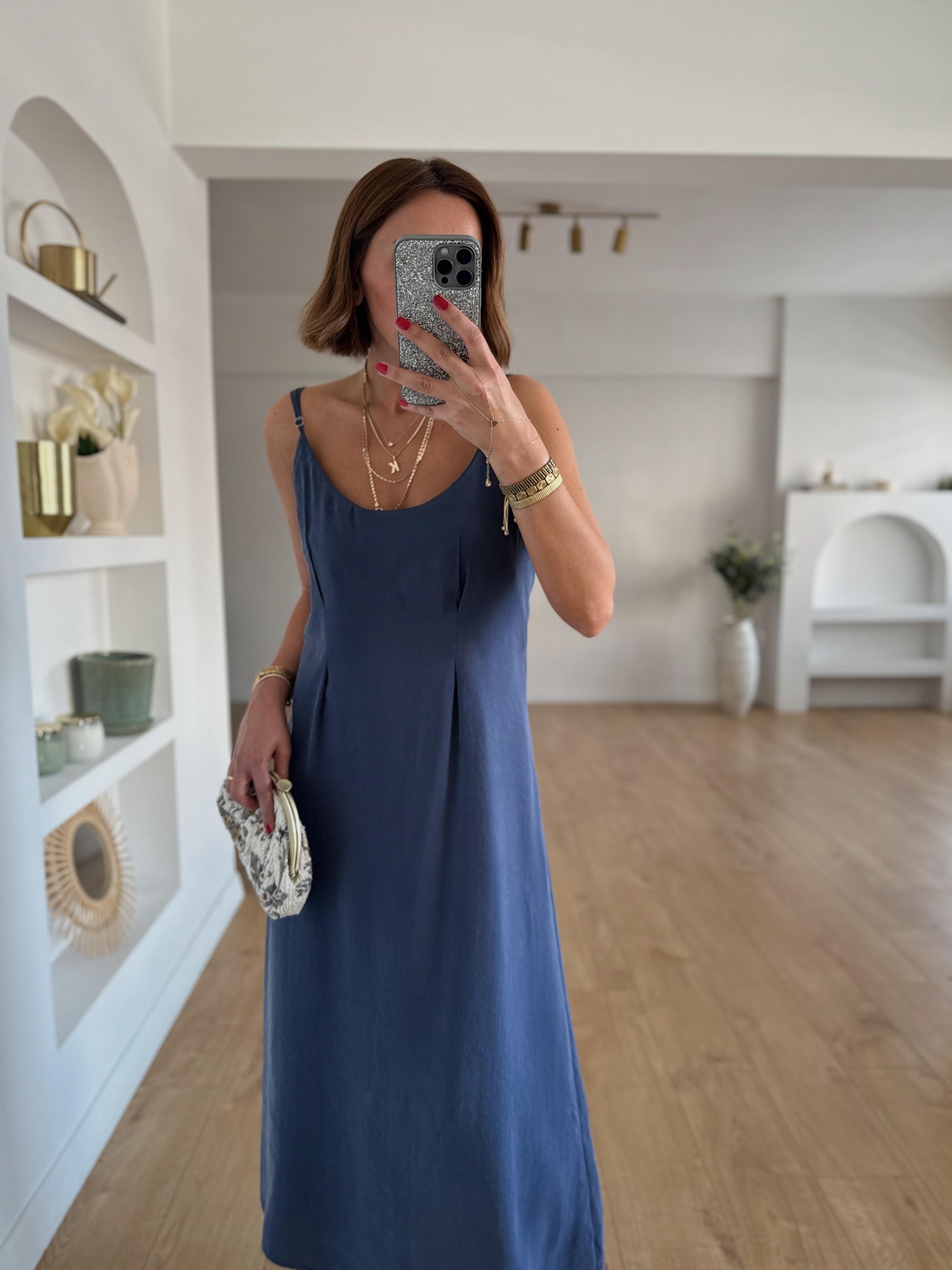 51153 Lacivert Gömlek Elbise Takım