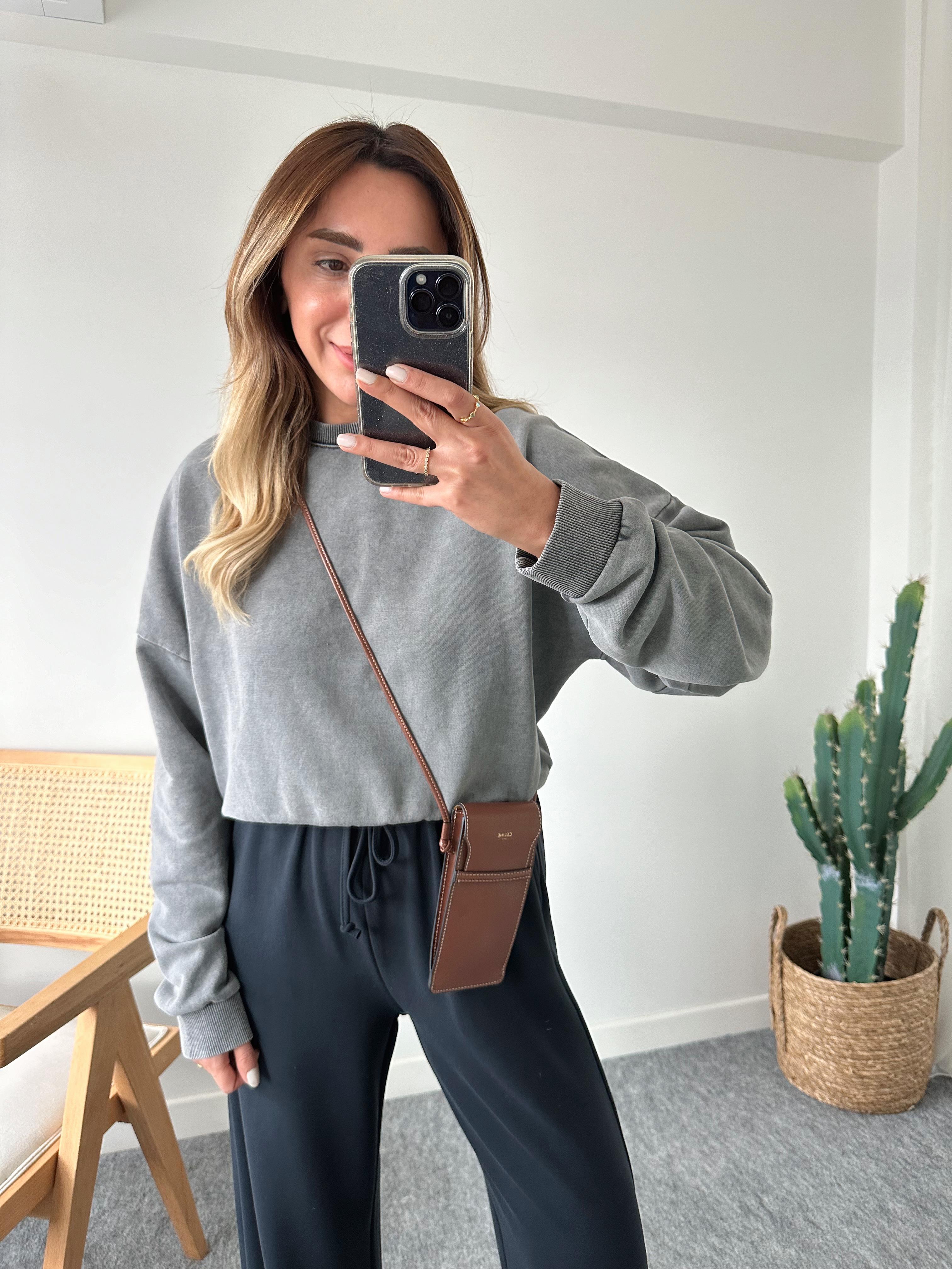 FÜME ASİT YIKAMA PREMIUM SWEAT