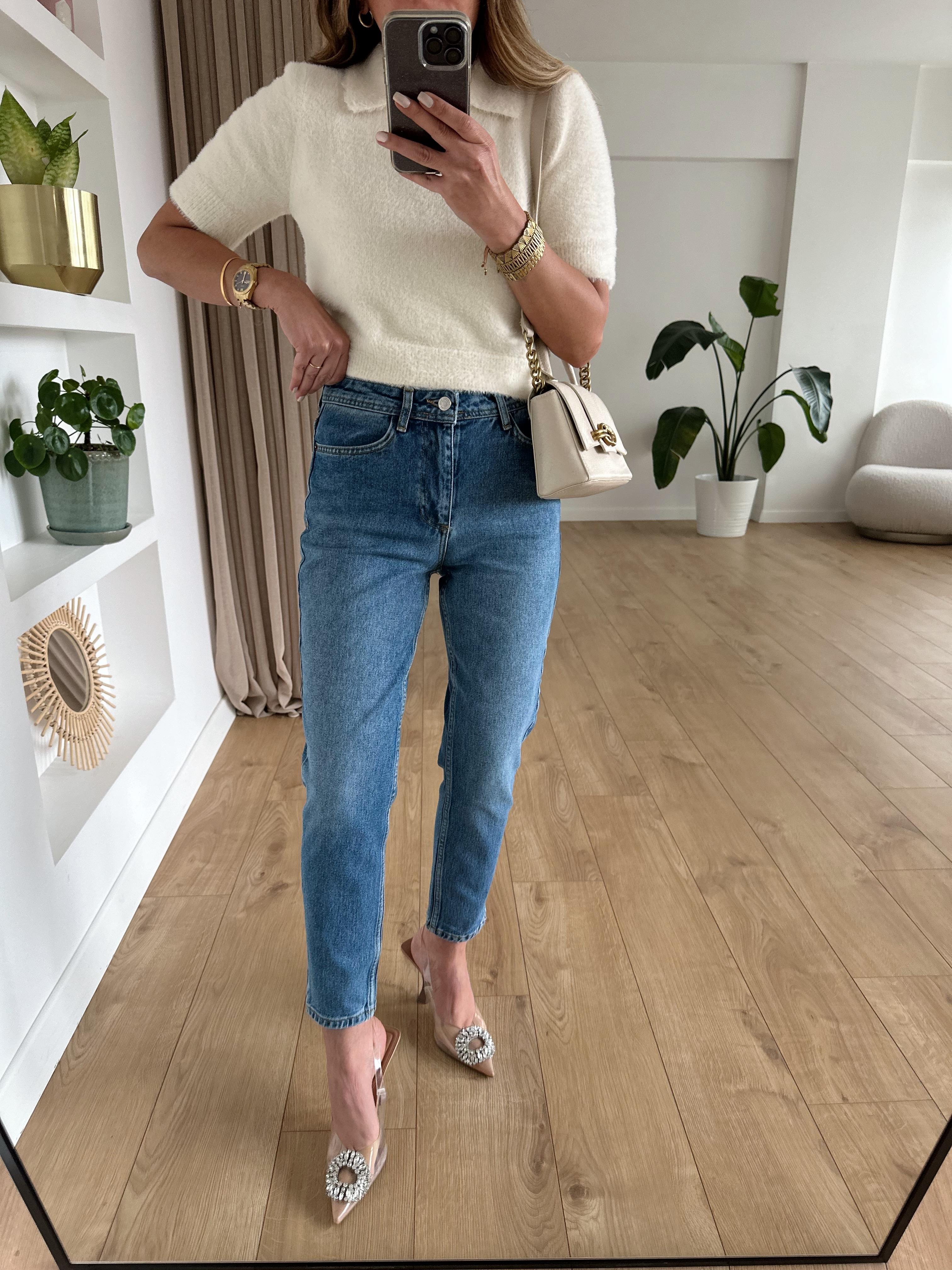 KAROL LACİVERT PREMİUM MOM JEAN