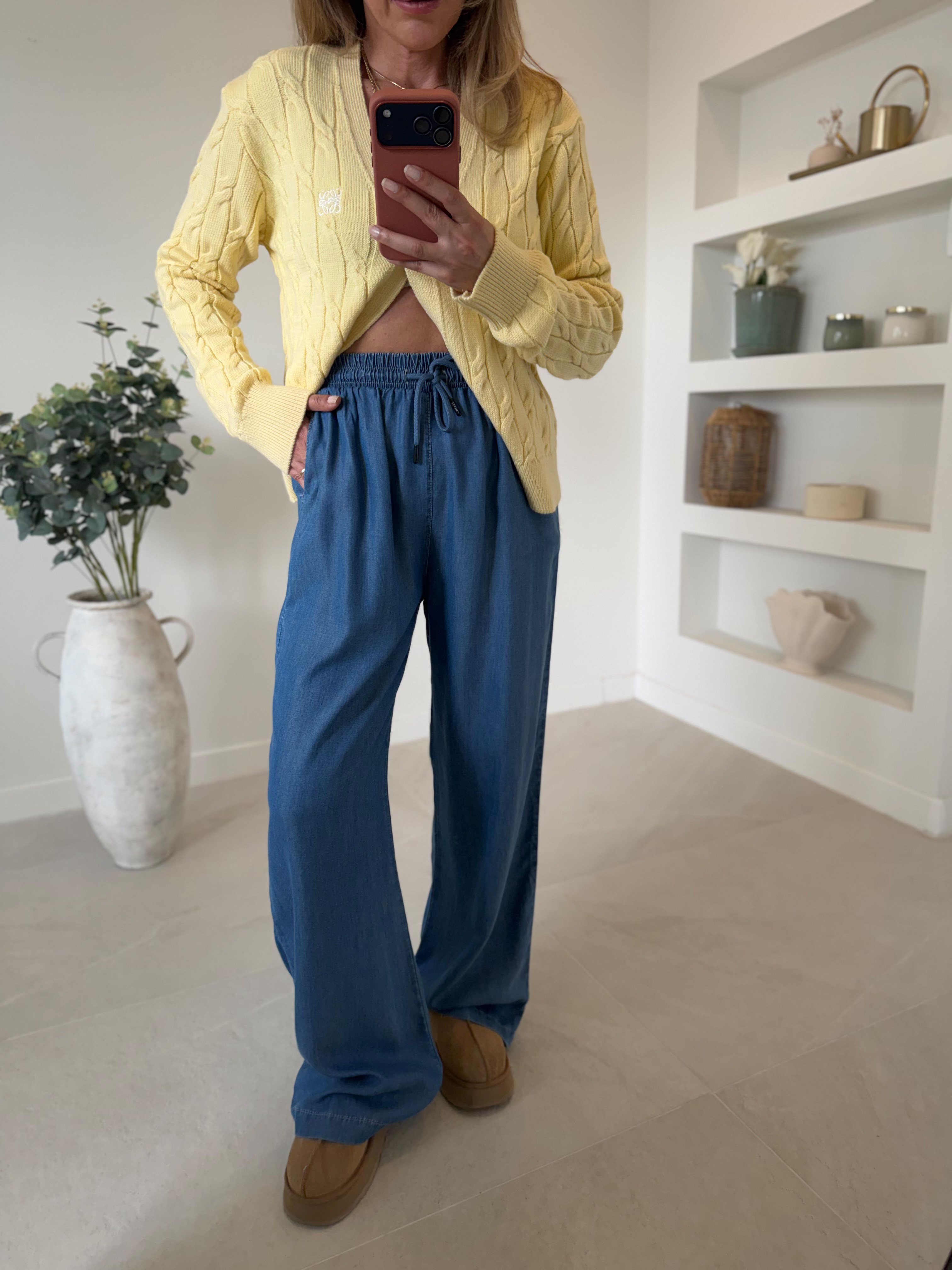 Low 1037 Mavi Tensel Pantolon