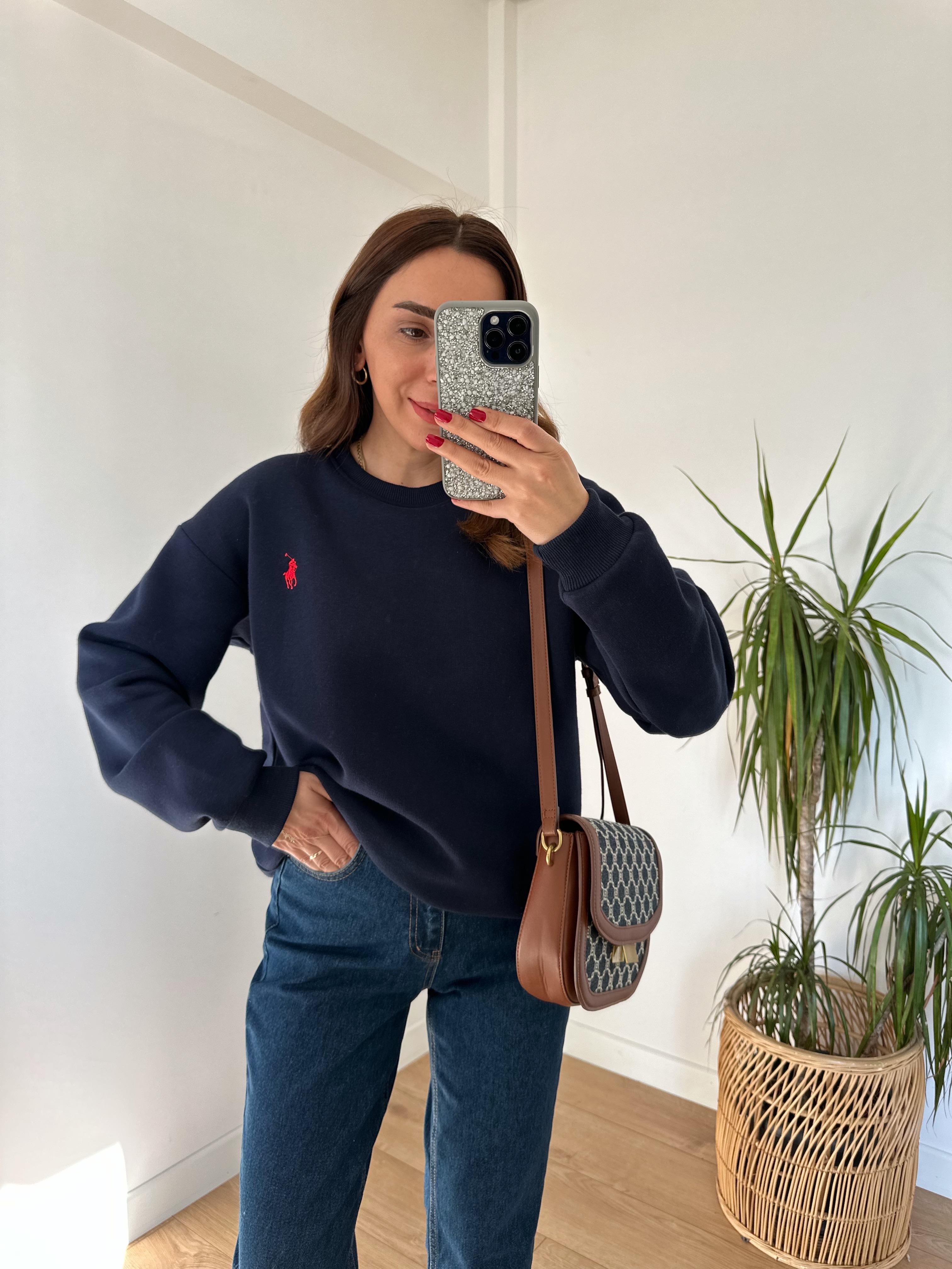 RL LACİVERT  İÇİ ŞARDONLU SALAŞ  SWEAT