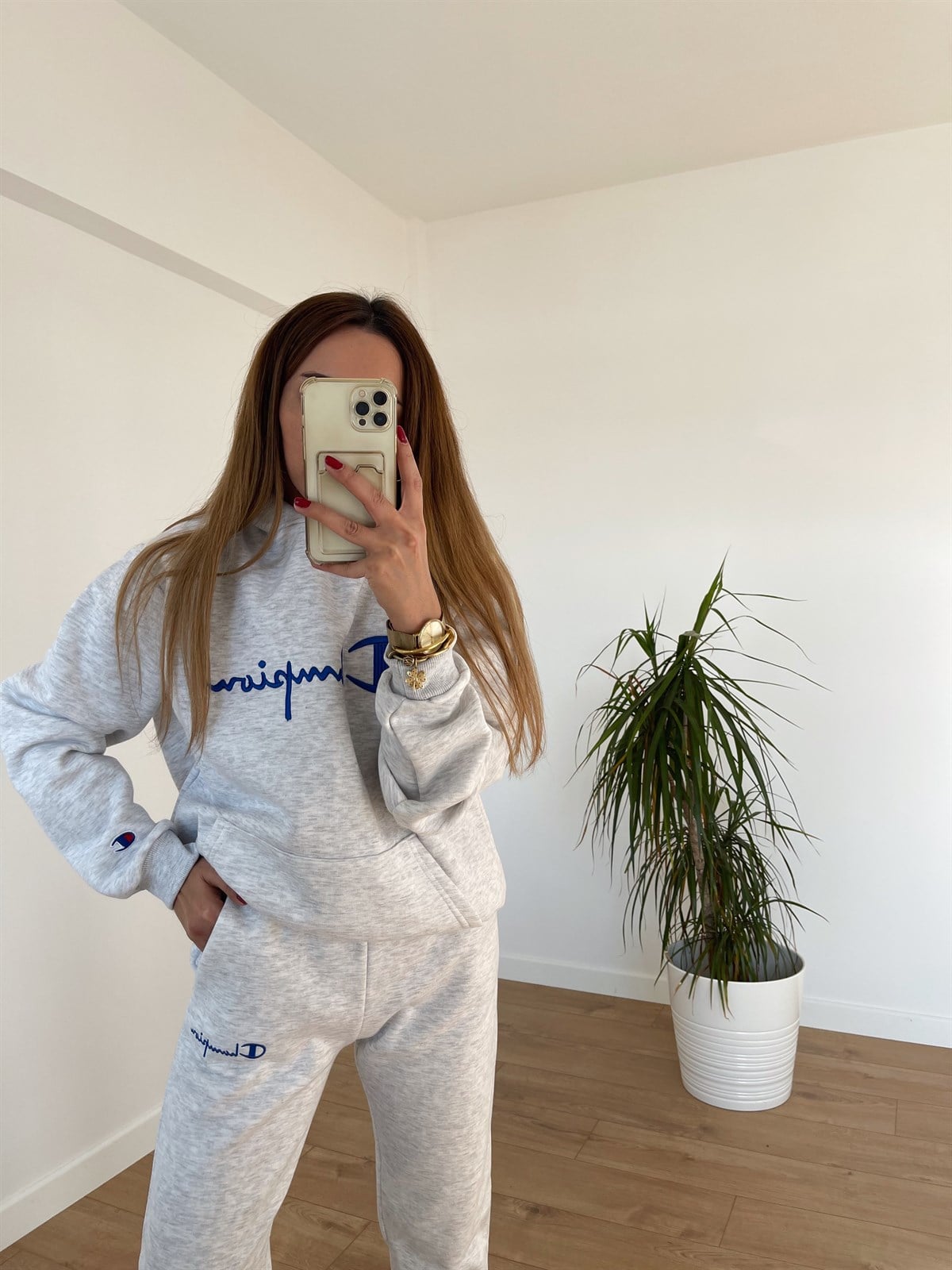 AÇIK GRİ CHAMPION EŞOFMAN TAKIMI
