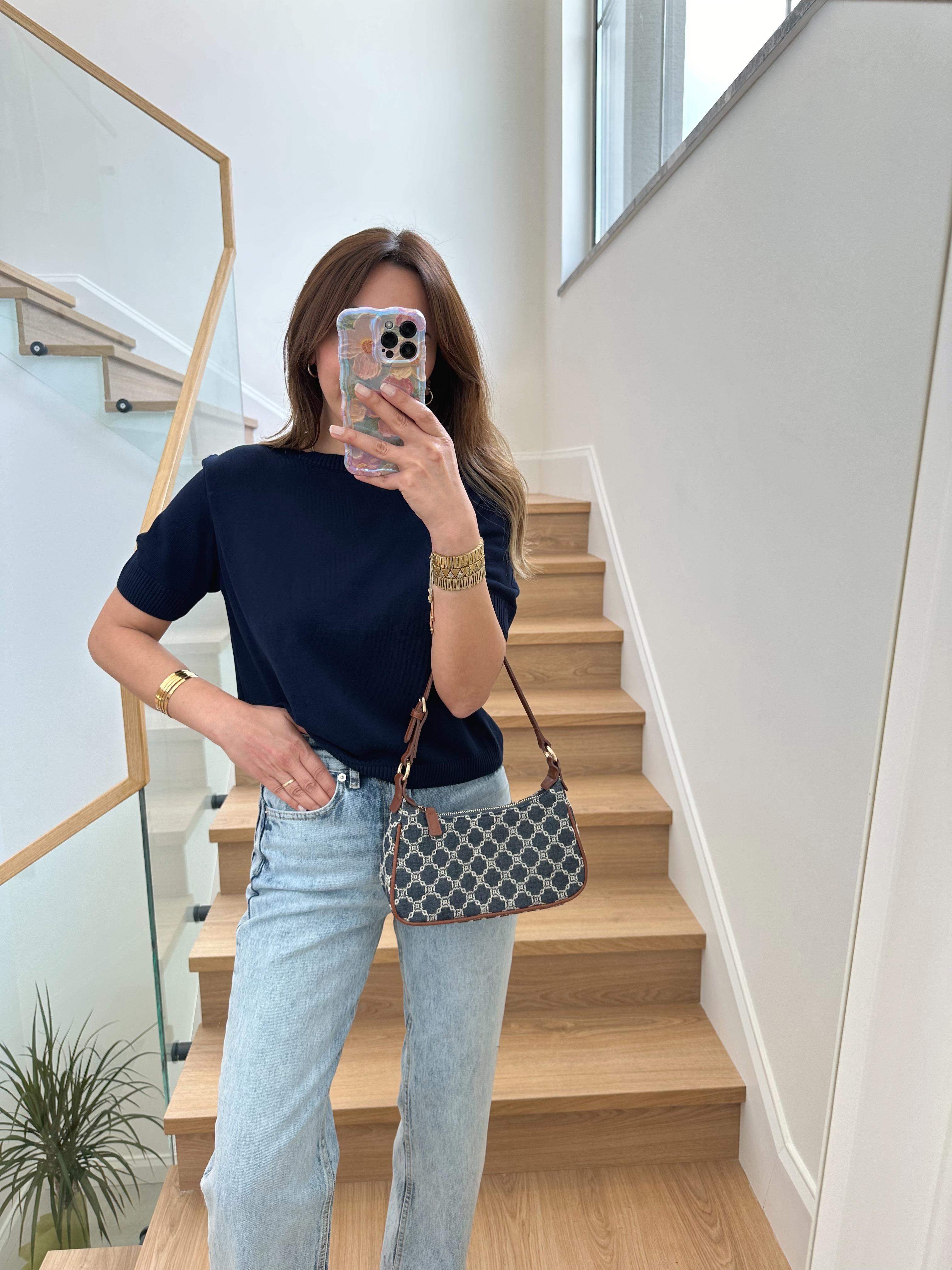 AMORF LACİVERT PREMİUM KISA KOLLU TRİKO