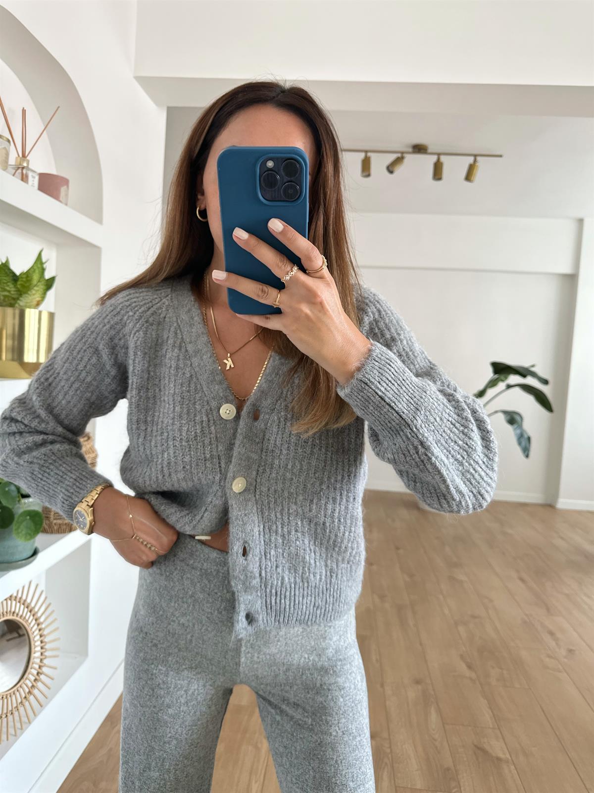 BRSHKA GRİ YUMOŞ HIRKA