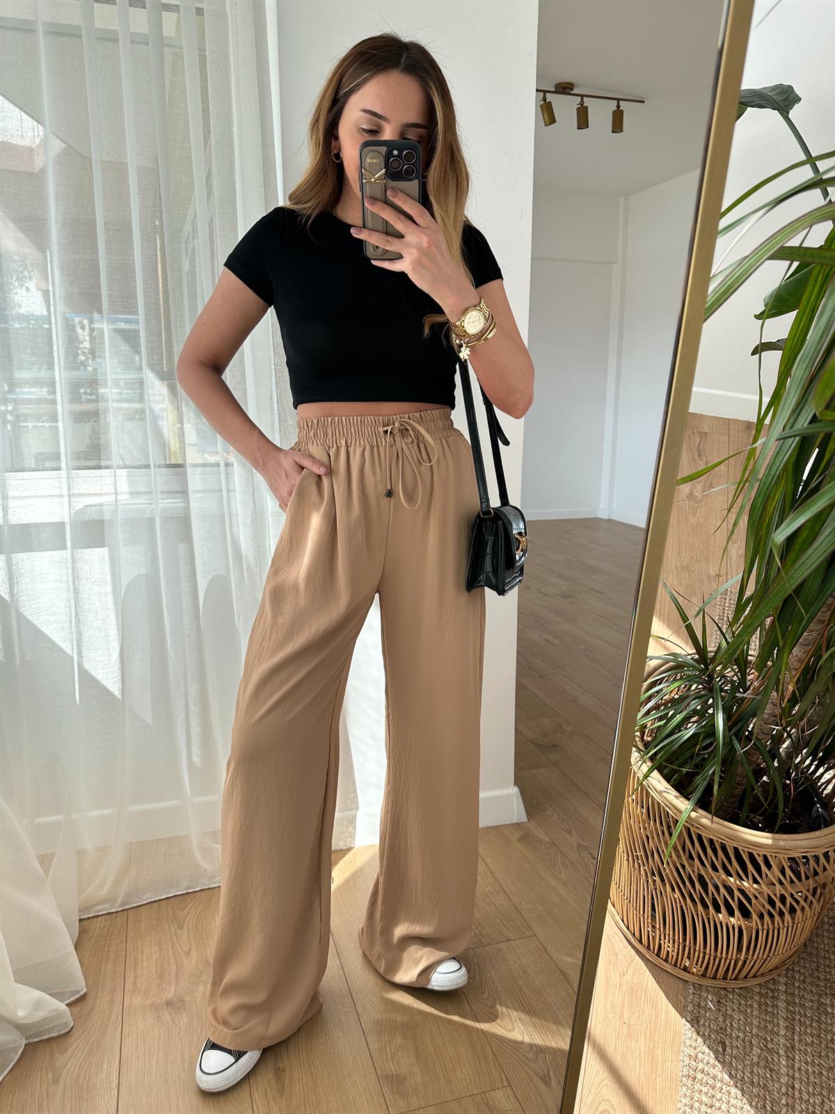 CAMEL TENSEL BOL PANTOLON