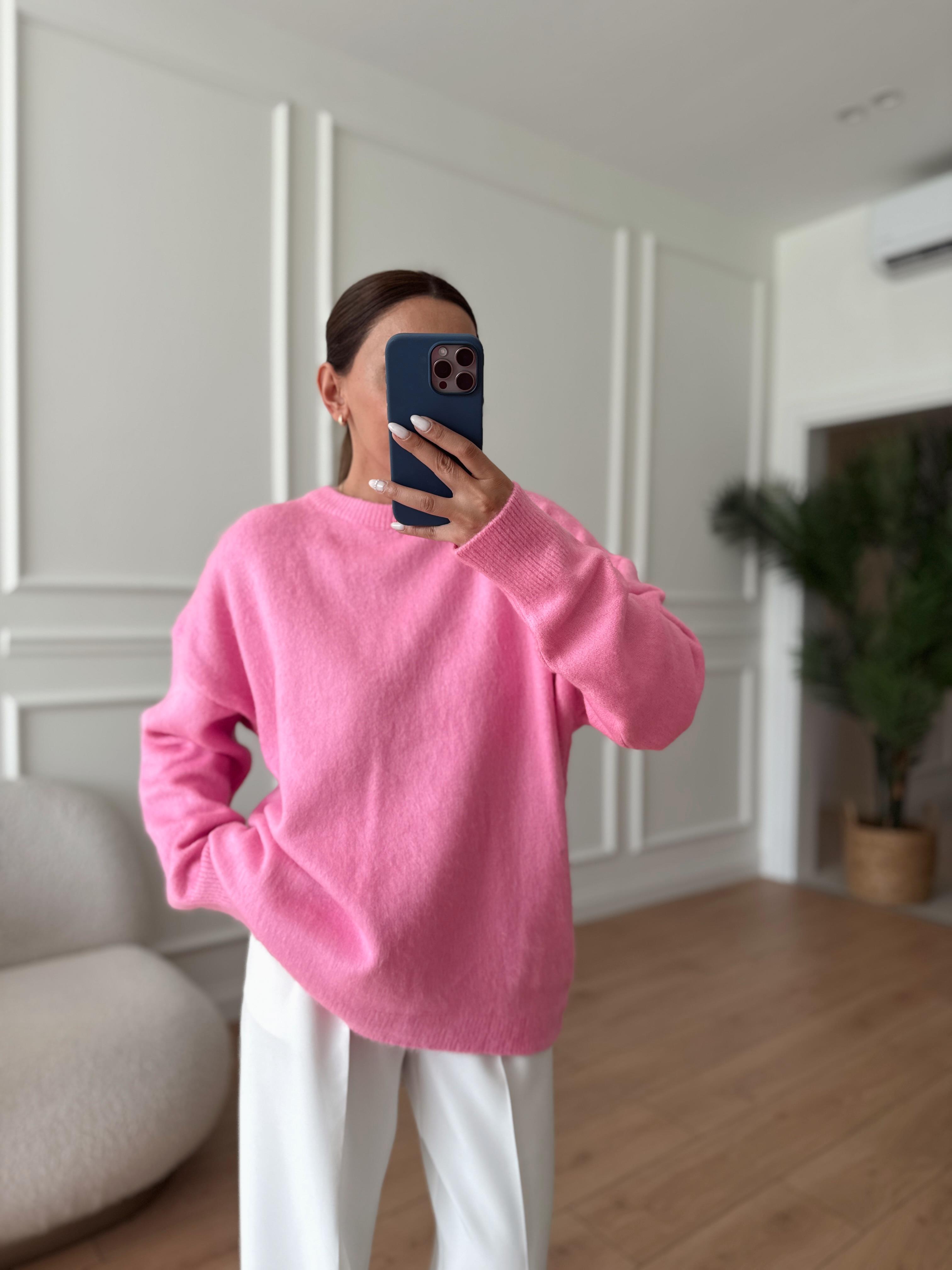 Carol MD Muadil Sakallı Basic Pembe Kazak