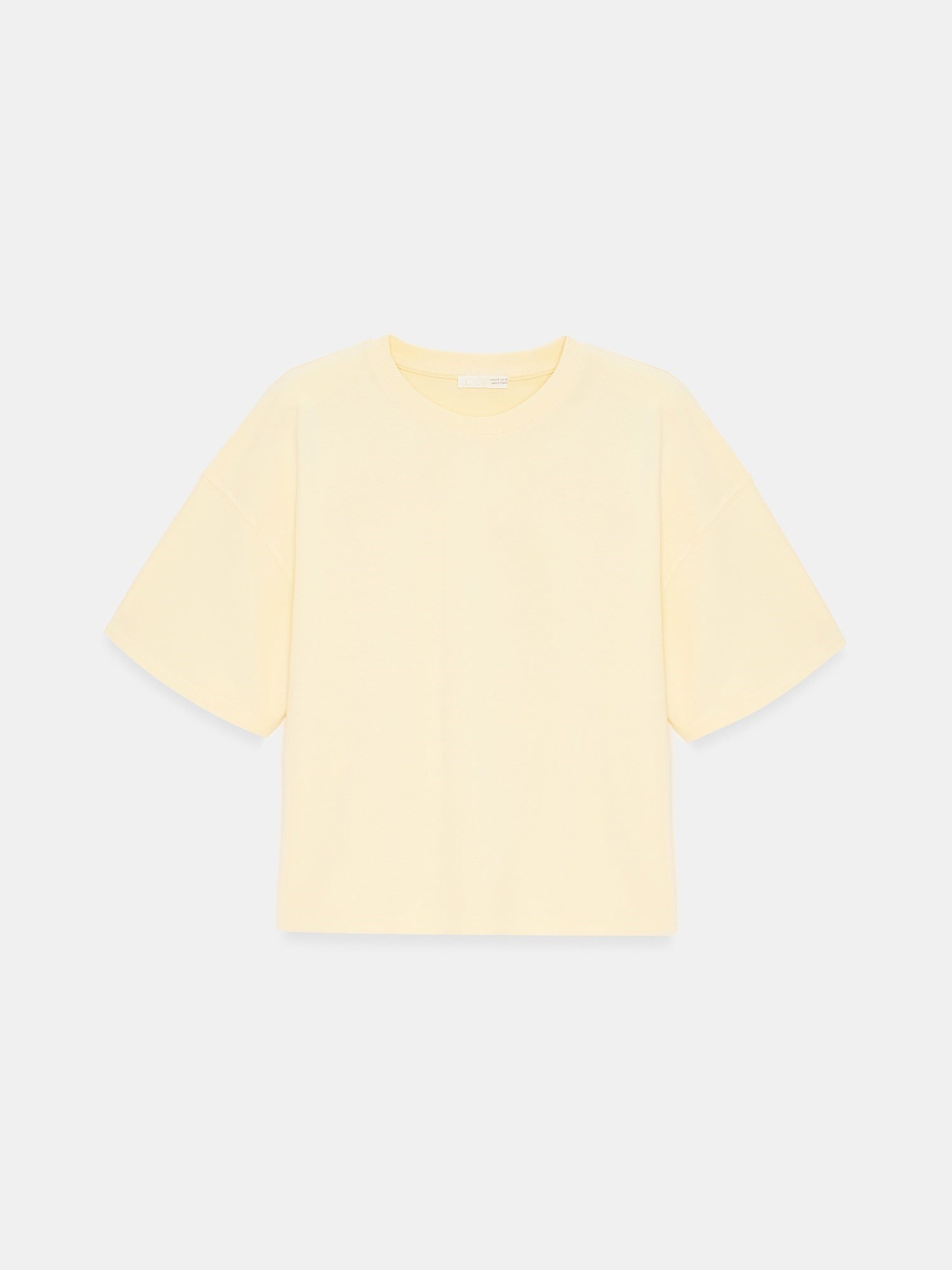 Dilvin 31017 %100 Pamuk Basic T-Shirt- Sarı