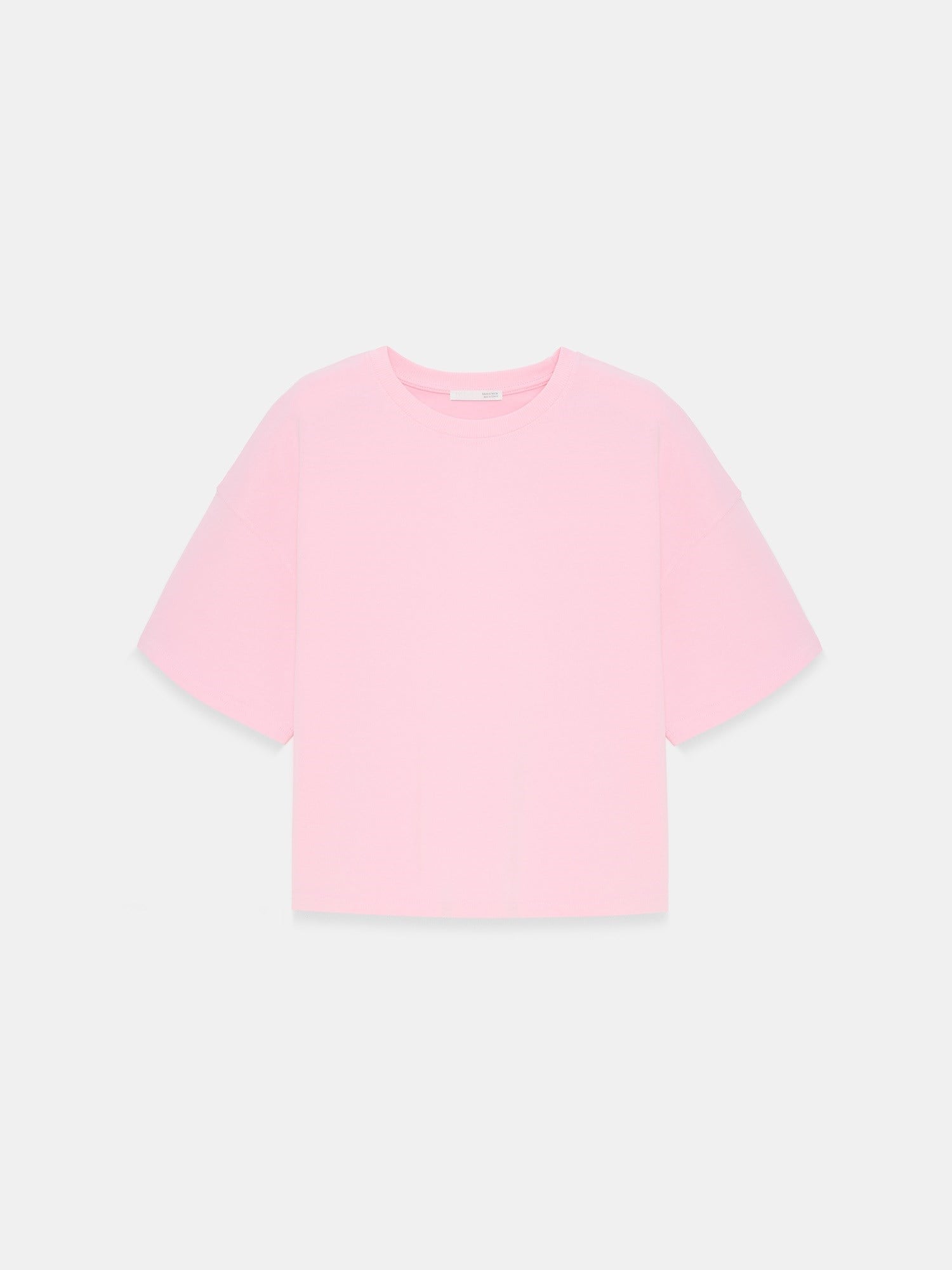 Dilvin 31017 %100 Pamuk Basic T-Shirt-Toz Pembe