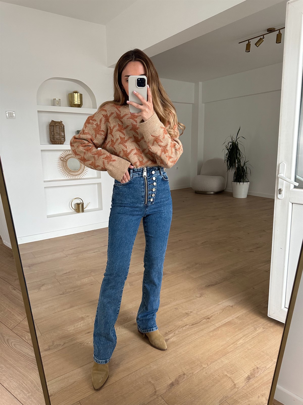 DİLVİN LACİVERT FERMUARLI JEAN
