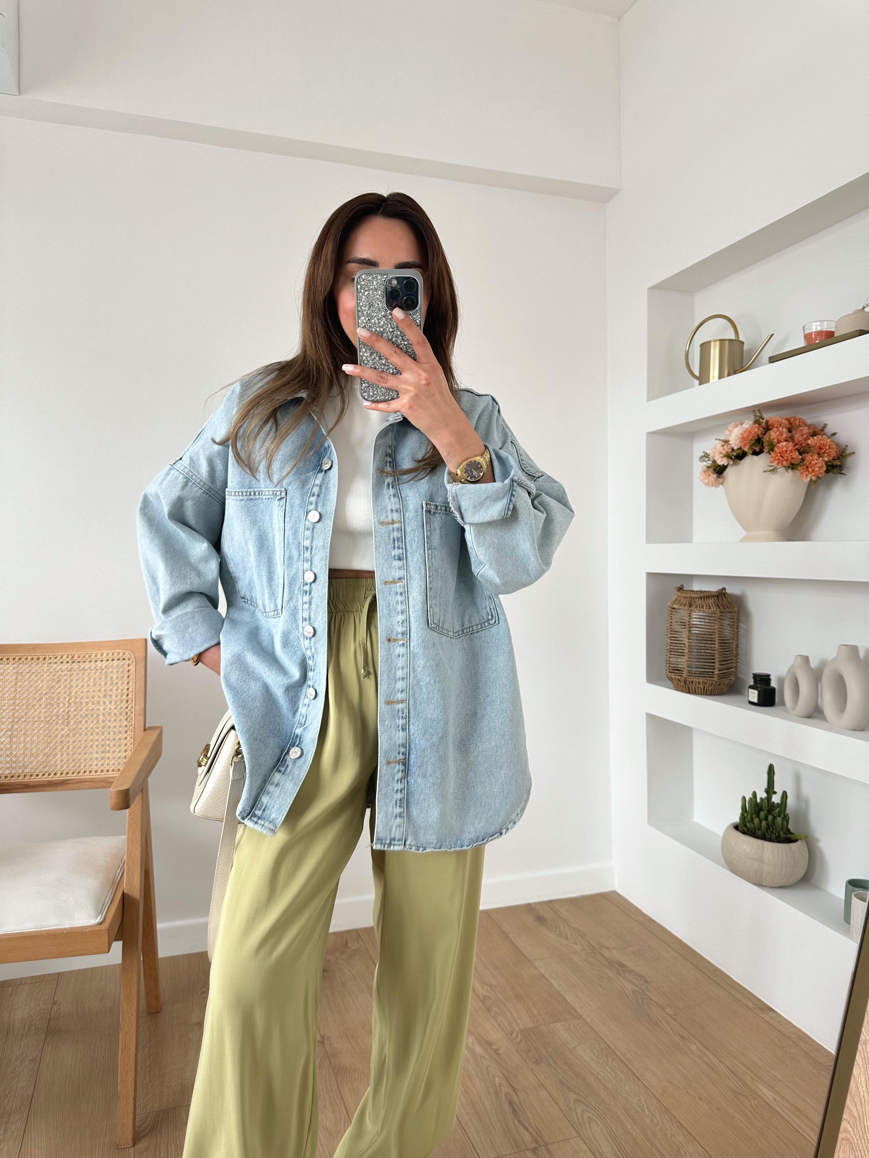 DİLVİN OVERSIZE PREMIUM JEAN CEKET