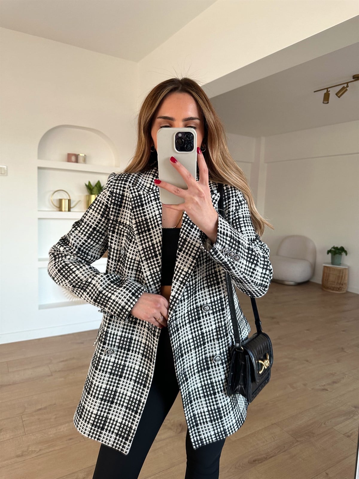 EKOSE ASTARLI BLAZER TÜVİT CEKET