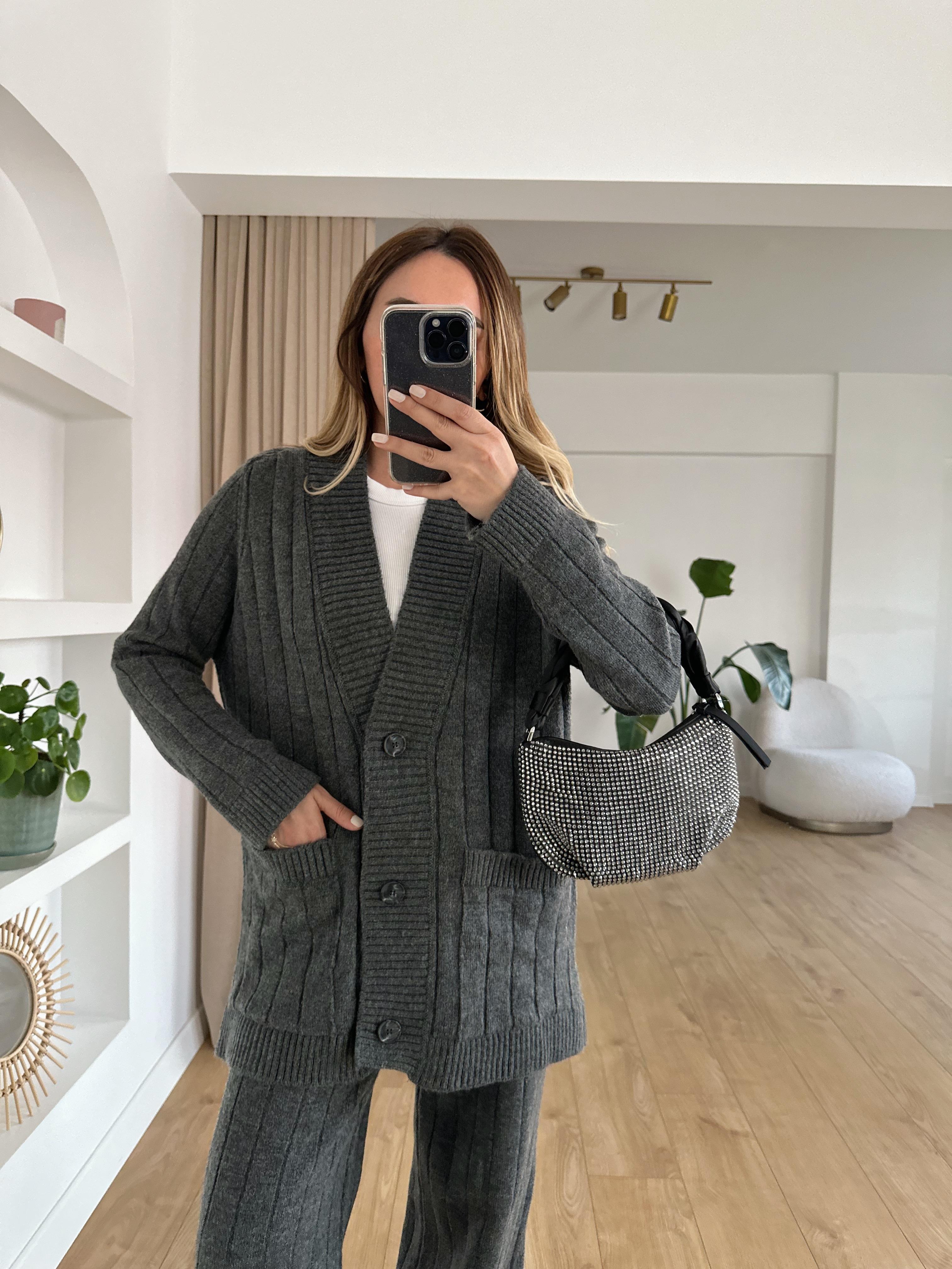 FÜME HIRKA TRİKO PANTOLON TAKIM