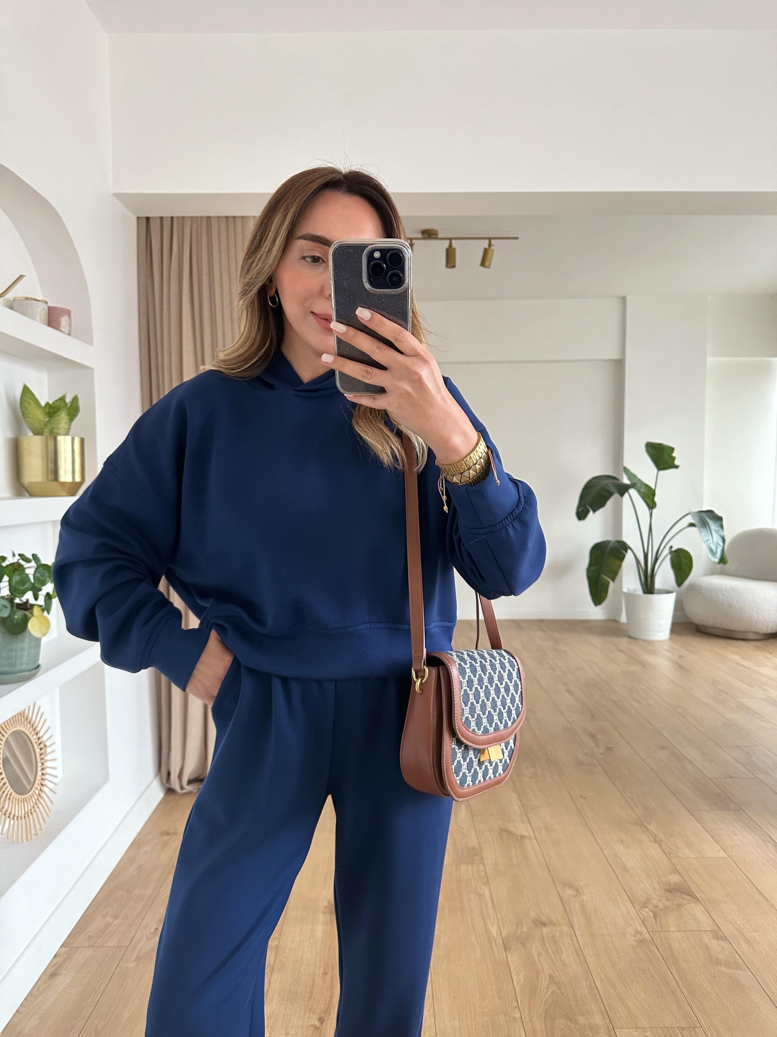 HOLLY İNDİGO KAPÜŞONLU MODAL TAKIM