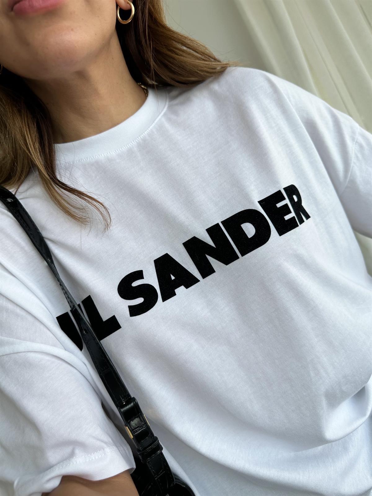 JIL SANDER BEYAZ PAMUKLU TİŞÖRT