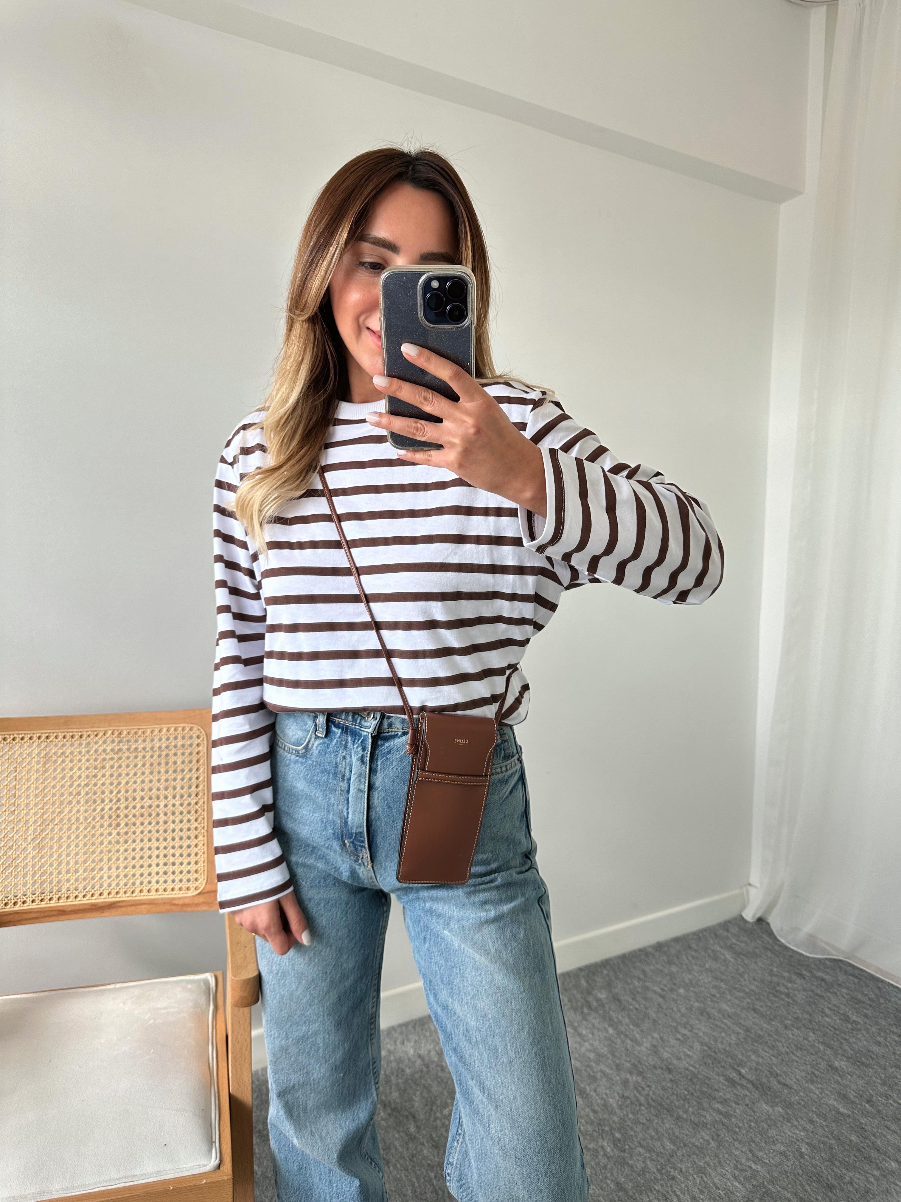KAHVE EKRU OVERSIZE %100 PAMUK İNCE SWEAT