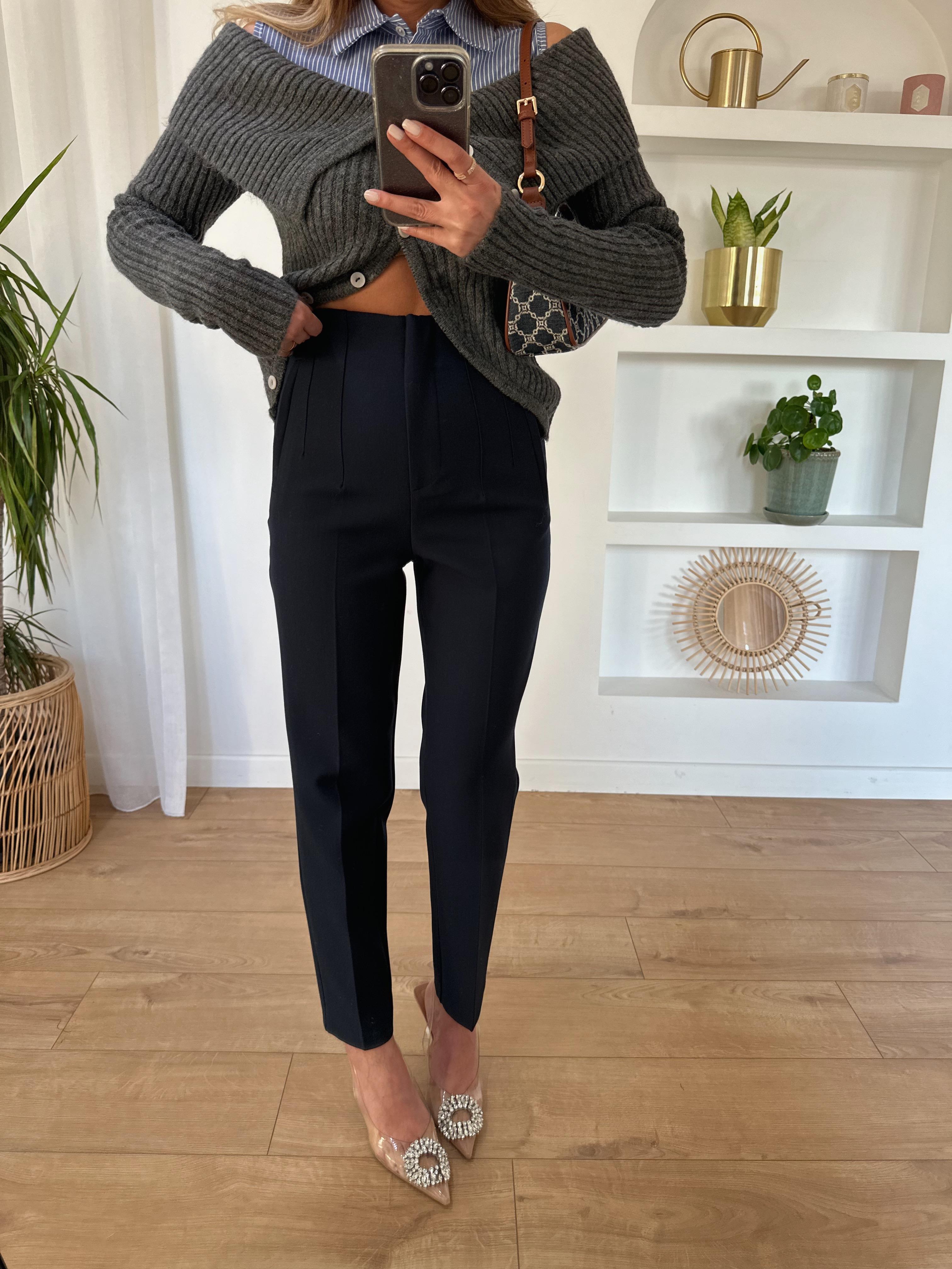KAROL LACİVERT FLATOLU PANTOLON