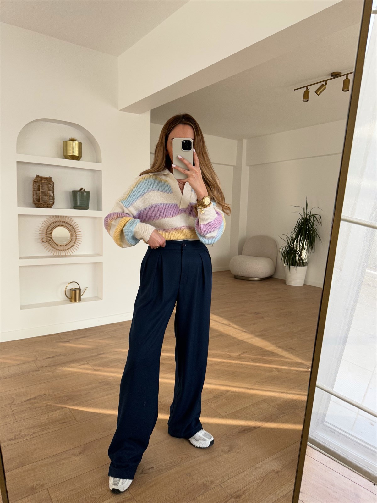 Lacivert Premium Kalın Palazzo Pantolon · 7