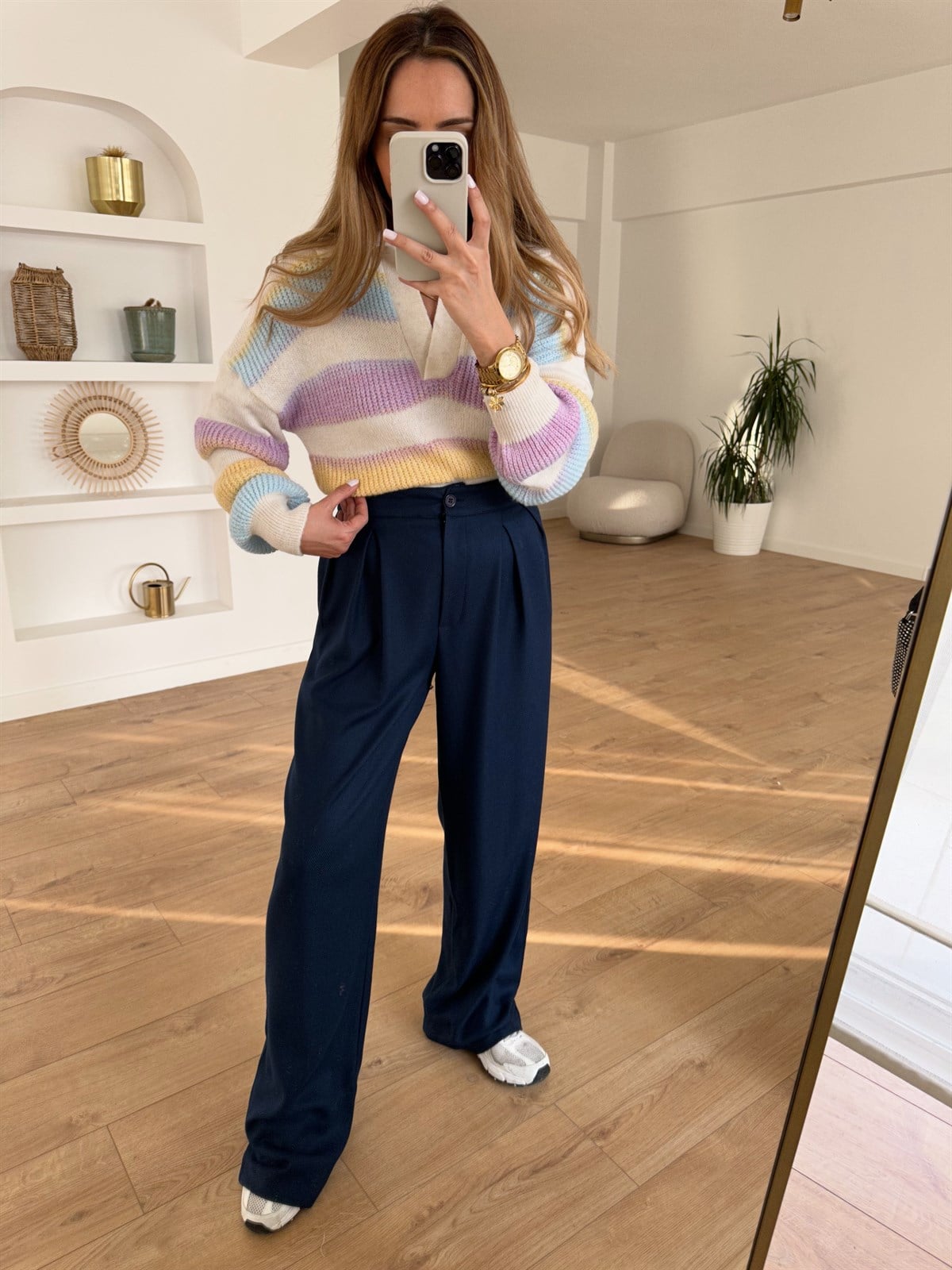 Lacivert Premium Kalın Palazzo Pantolon · 8