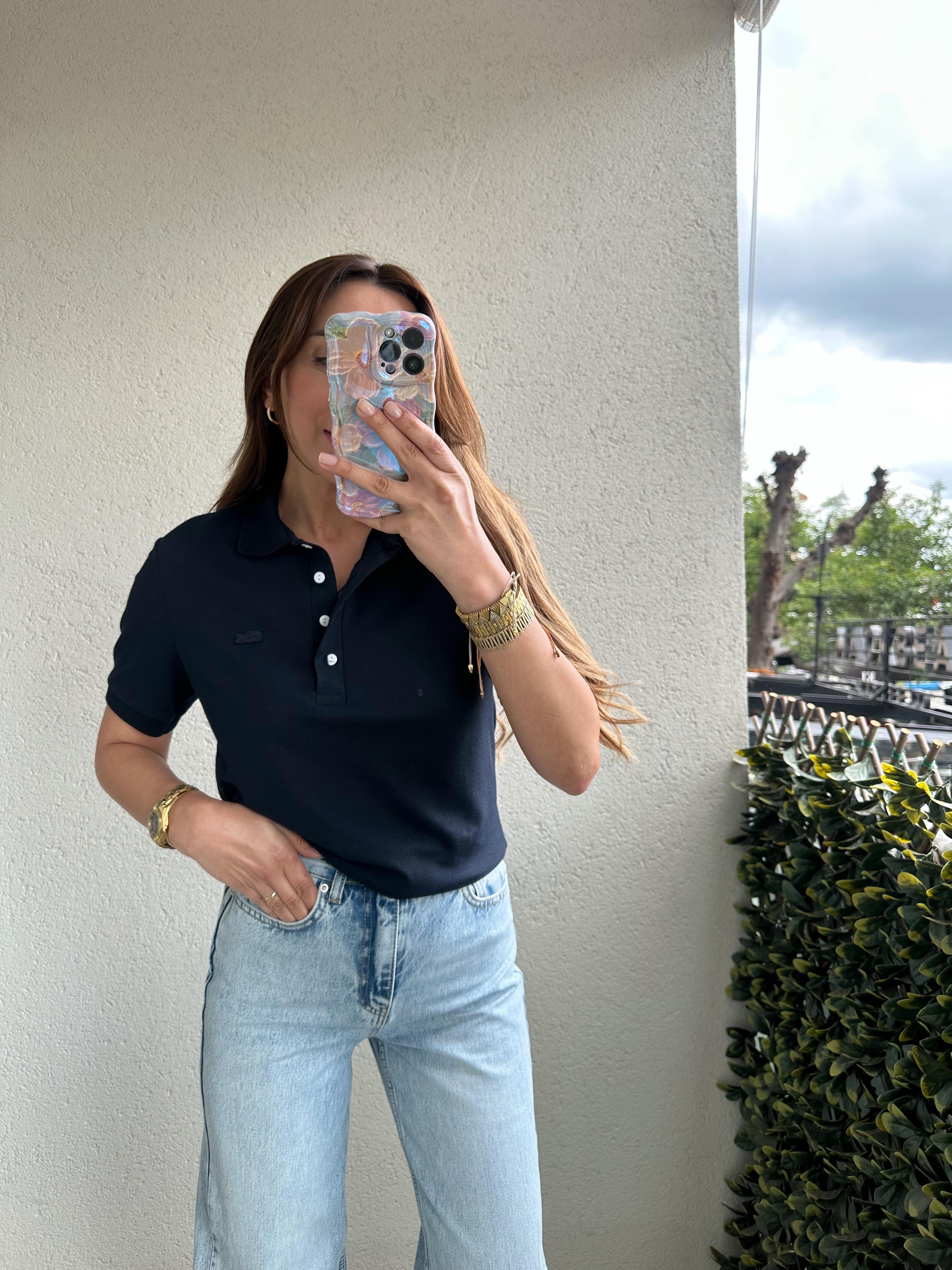 LCST PREMIUM POLO YAKA LACİVERT %100 PAMUK TİŞÖRT
