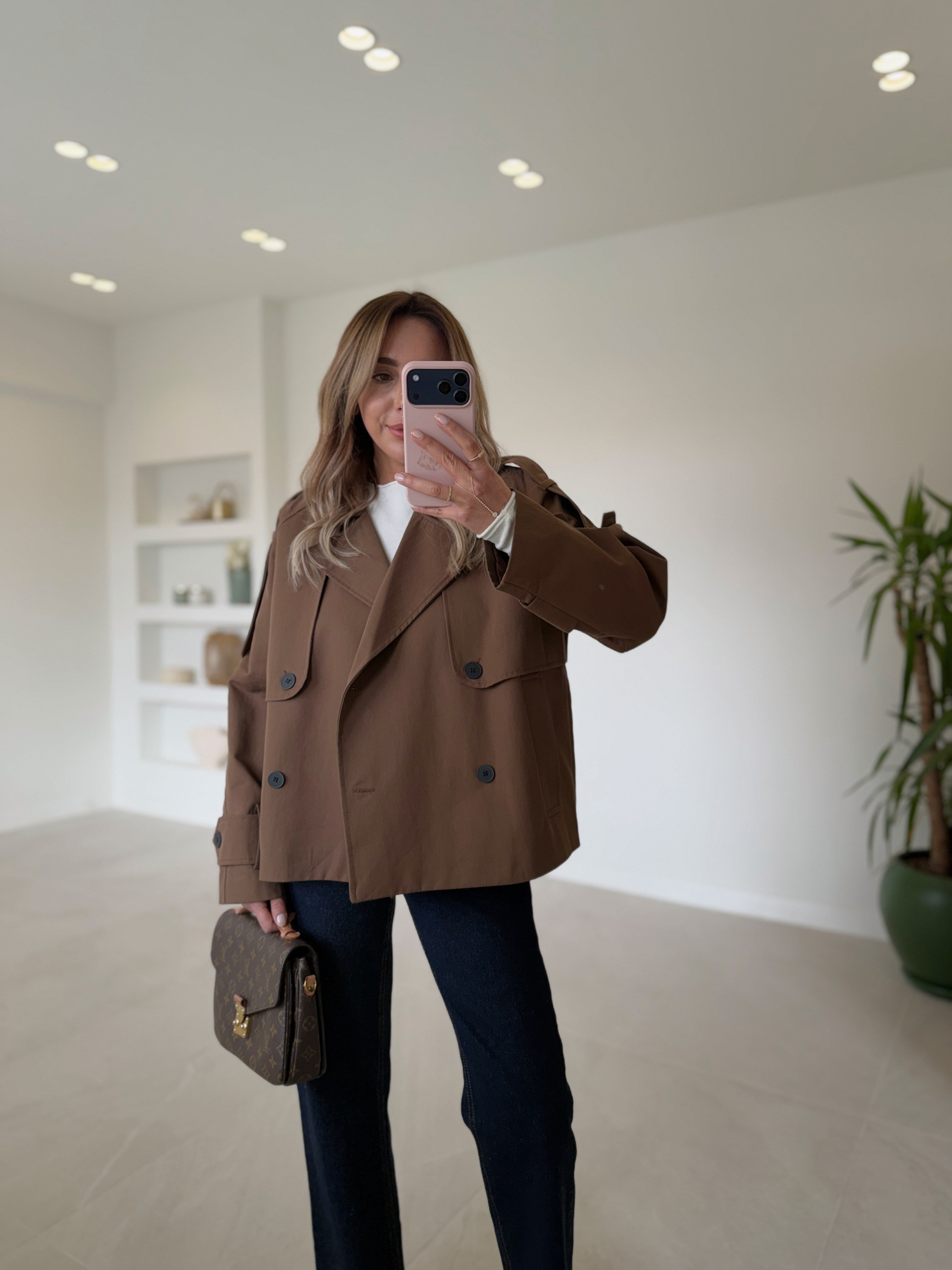 Low 0606 Tensel Gabardin Kahve Trenchcoat
