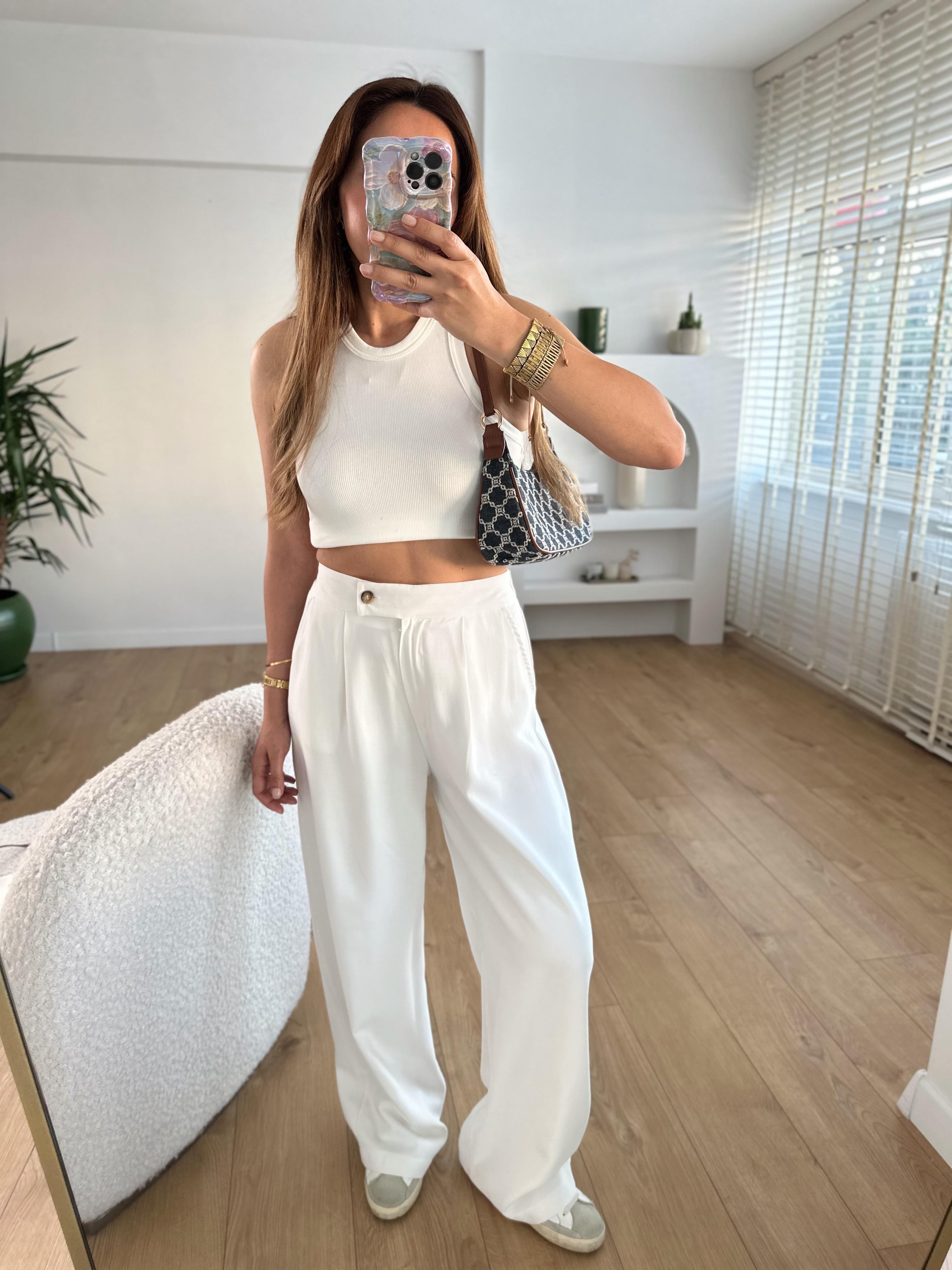 LOW BEYAZ PREMIUM TENSEL PANTOLON