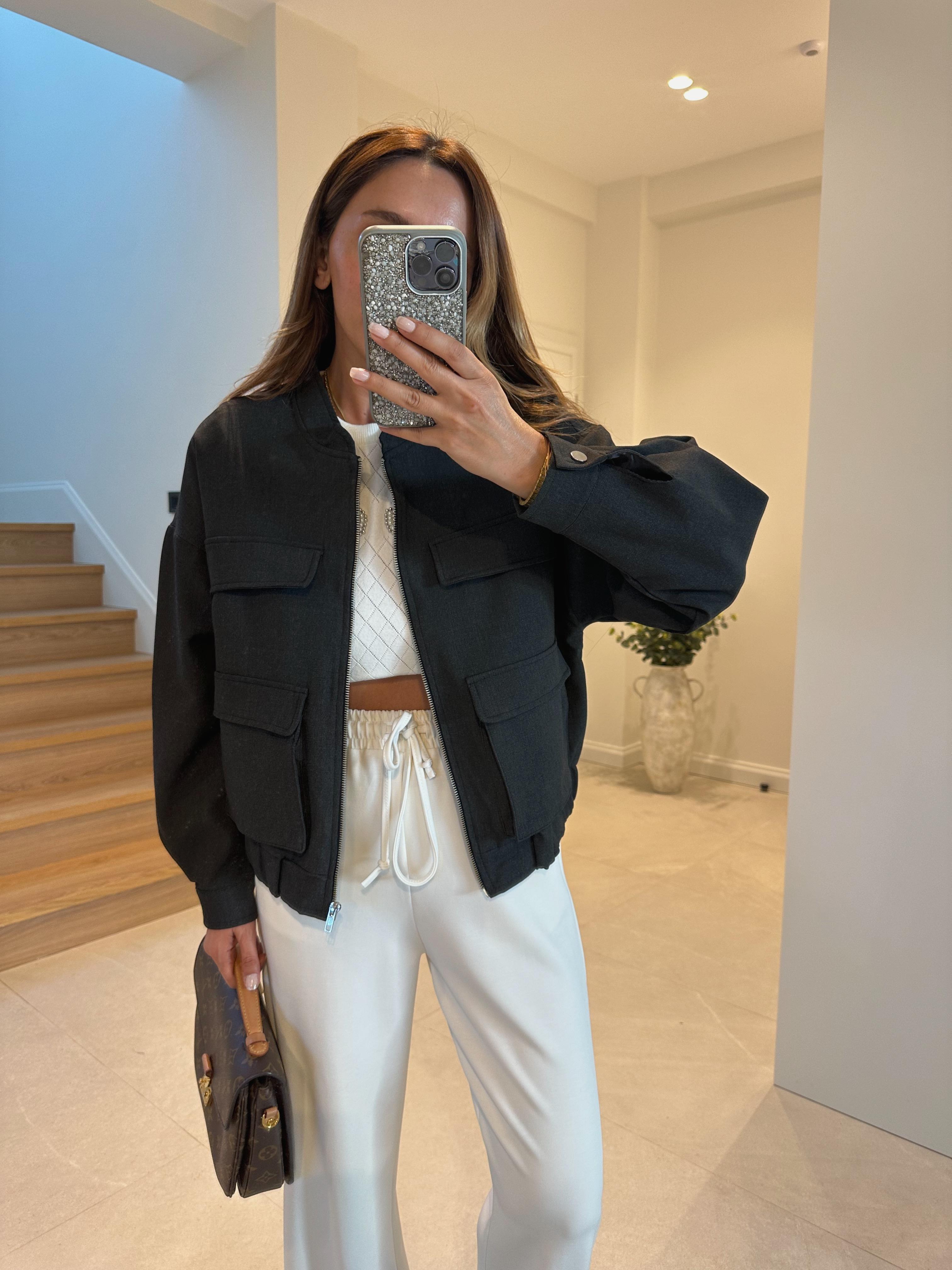 Mona Füme Premıum  Astarlı Cepli Premium Ceket